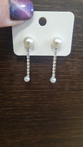 ✨ Orecchini perla & strass effetto elegante – handmade chic e luminosi ✨