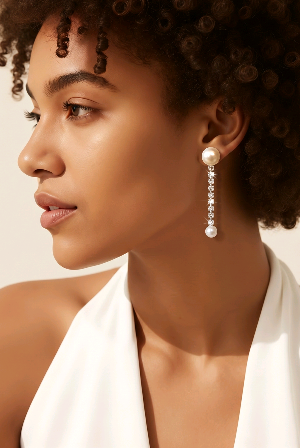 ✨ Orecchini perla & strass effetto elegante – handmade chic e luminosi ✨